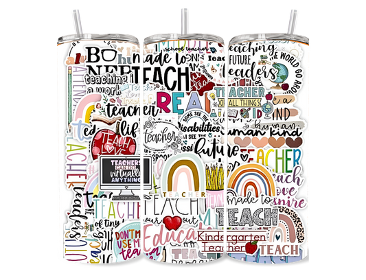 Teacher Collage 20 oz Tumbler
