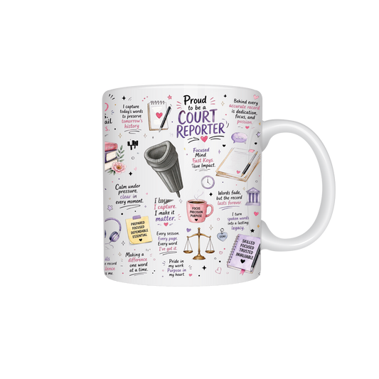 Proud to be a Court Reporter Coffee Mug