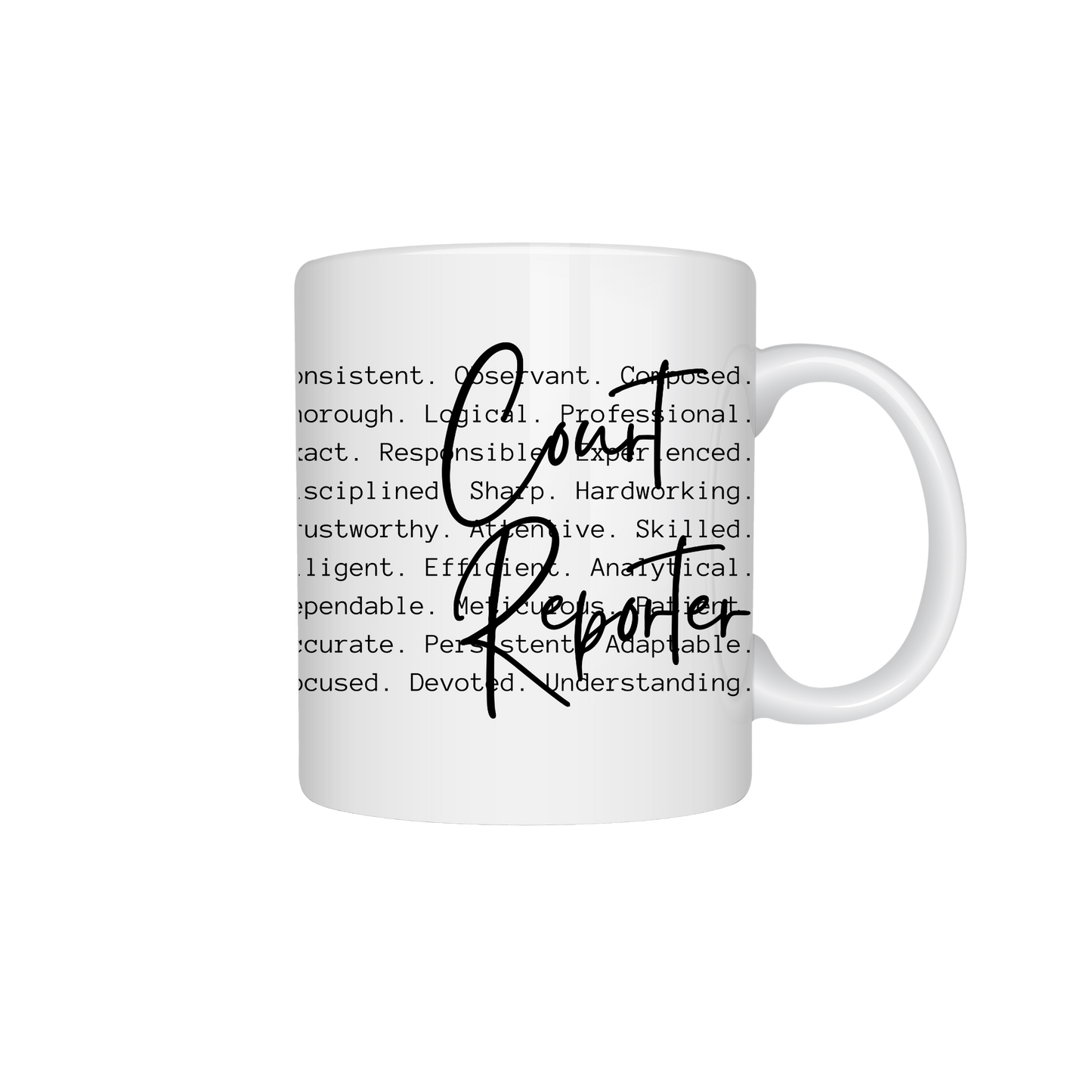 Court Reporter Words Coffee Mug