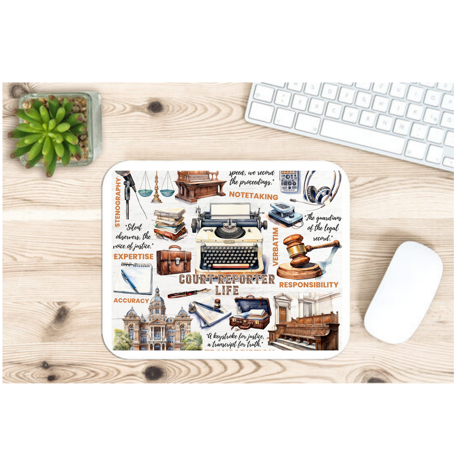Court Reporter Life Mouse Pad2