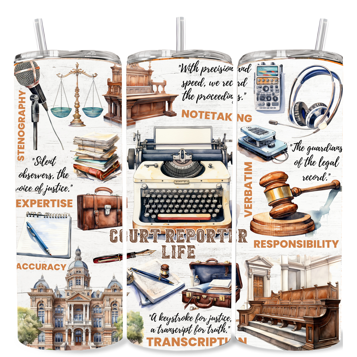 Court Reporter Life Tumbler2